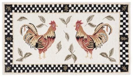 Safavieh Vintage Posters 2'-6" x 5'-0" Rug in Ivory / Black