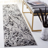 Safavieh Jasper 100 2'-0" x 9'-0" Rug in Black / Ivory