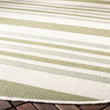 Safavieh Courtyard 6'-7" x 6'-7" Rug in Beige / Green