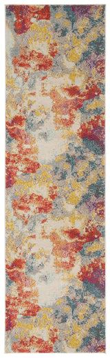 Safavieh Phoenix 100 2'-3" x 8'-0" Rug in Blue / Orange