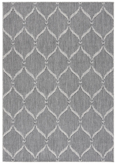 Safavieh Beach House 4'-0" x 6'-0" Rug in Charcoal / Grey