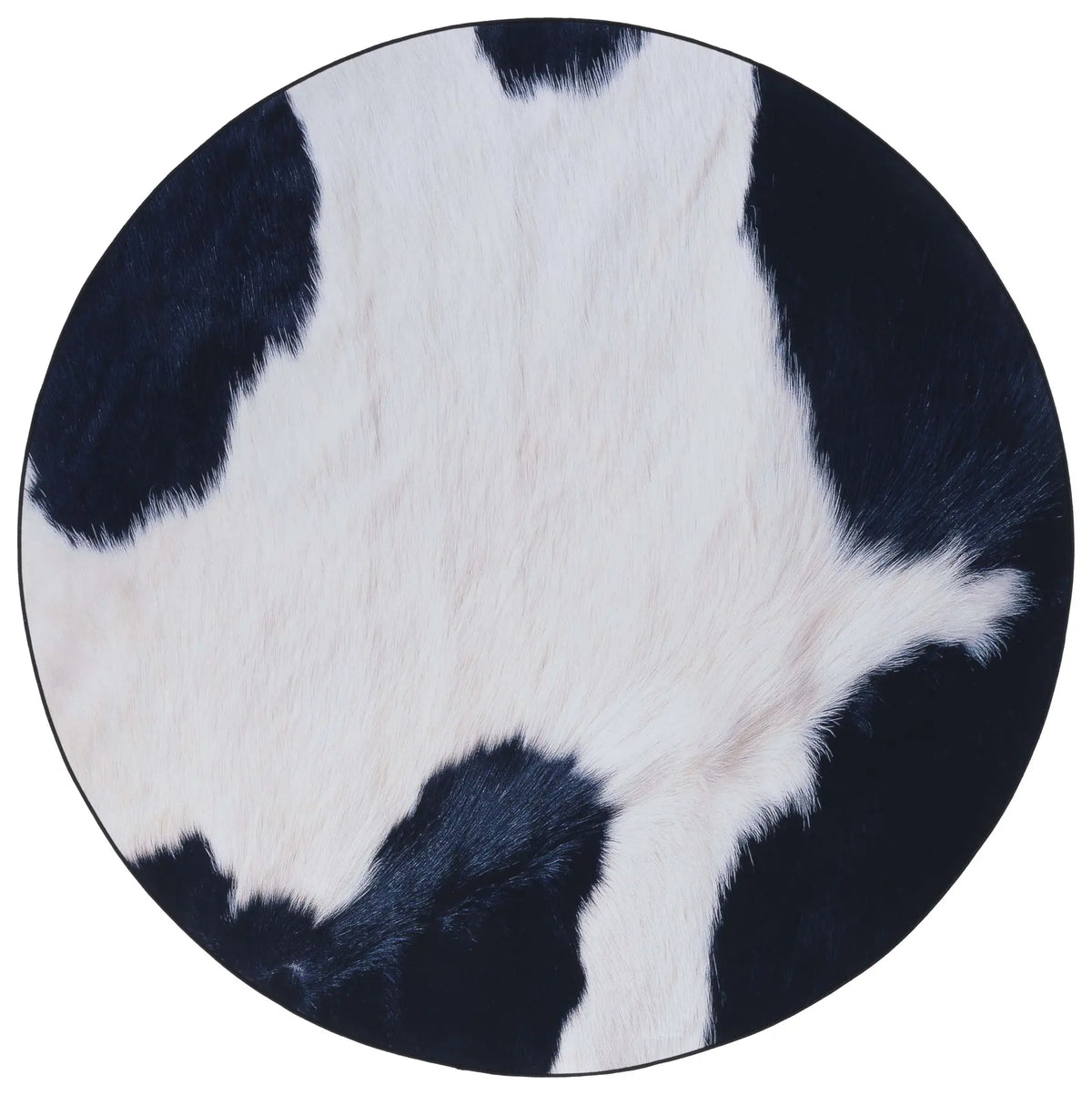 Safavieh Faux Hide 6'-0" x 6'-0" Rug in Ivory / Dark Blue