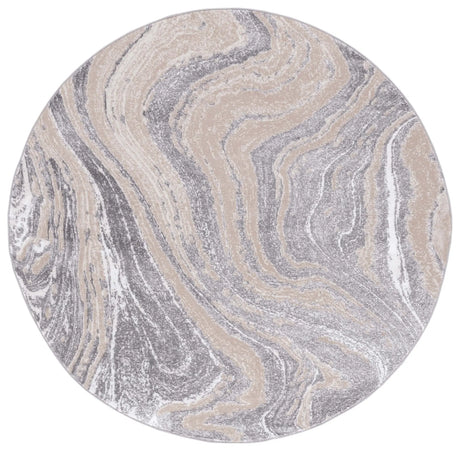 Safavieh Amelia 6'-7" x 6'-7" Rug in Beige / Grey