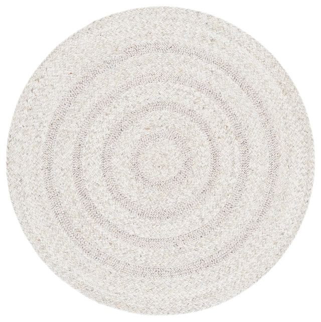Safavieh Braided 3'-0" x 3'-0" Rug in Silver / Ivory