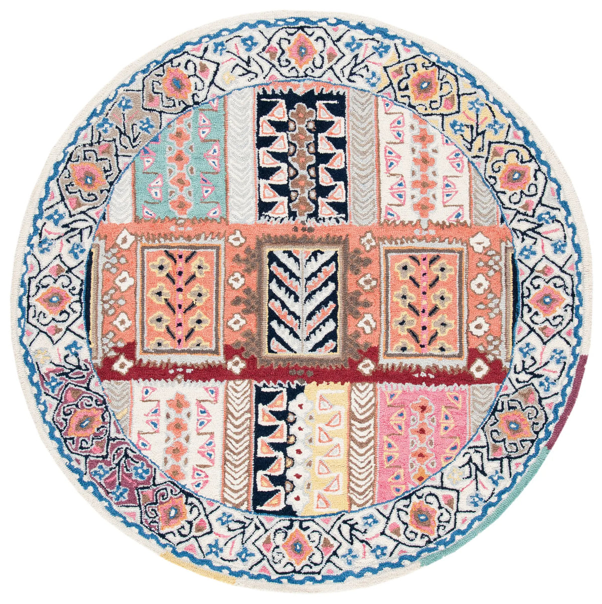 Safavieh Bellagio 5'-0" x 5'-0" Rug in Ivory / Gold