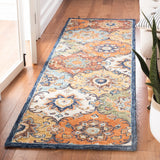 Safavieh Heritage 2'-3" x 8'-0" Rug in Blue / Rust