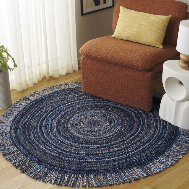 Safavieh Renewal 5'-0" x 5'-0" Rug in Navy / Beige