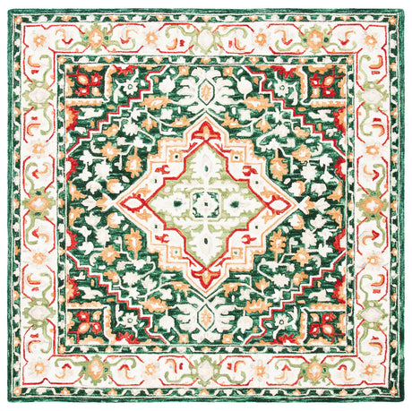 Safavieh Aspen 7'-0" x 7'-0" Rug in Green / Red
