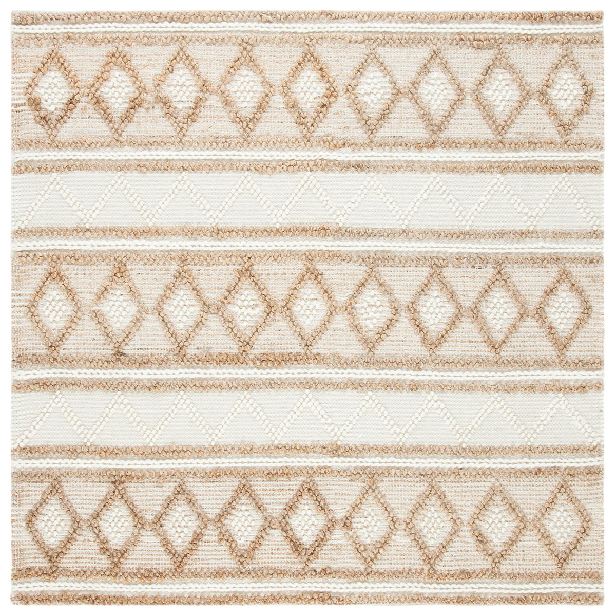 Safavieh Natural Fiber 6'-0" x 6'-0" Rug in Beige / Ivory