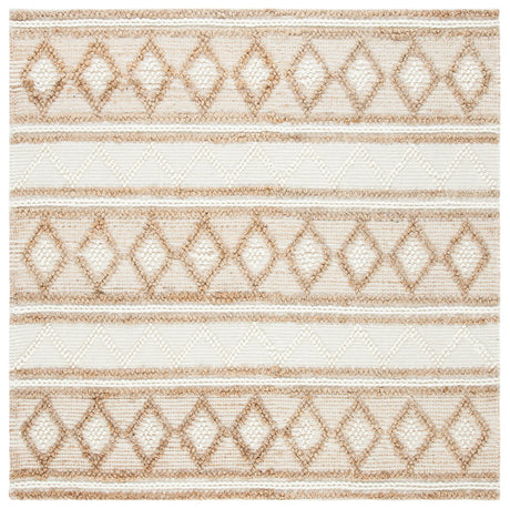 Safavieh Natural Fiber 6'-0" x 6'-0" Rug in Beige / Ivory