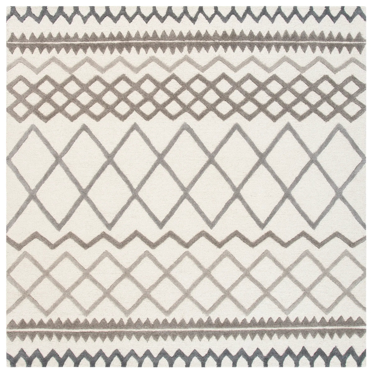 Safavieh Glamour 6'-0" x 6'-0" Rug in Ivory / Grey