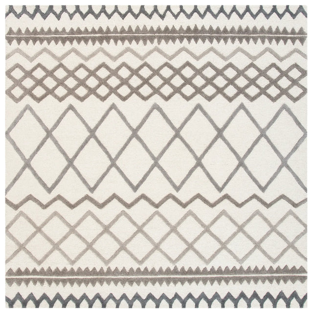 Safavieh Glamour 6'-0" x 6'-0" Rug in Ivory / Grey