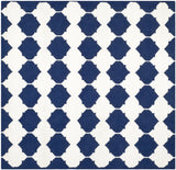 Safavieh Dhurries 7'-0" x 7'-0" Rug in Navy / Ivory