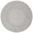 Safavieh Braided 3'-0" x 3'-0" Rug in Grey