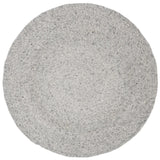 Safavieh Braided 3'-0" x 3'-0" Rug in Grey