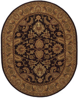 Safavieh Classic 7'-6" x 9'-6" Rug in Dark Plum / Gold