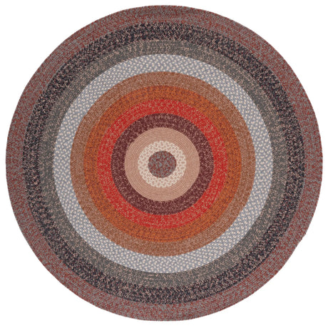 Safavieh Braided 5'-0" x 5'-0" Rug in Brown / Rust