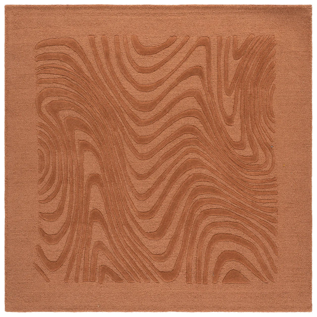 Safavieh Ebony 6'-0" x 6'-0" Rug in Rust