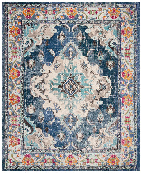 Safavieh Monaco 10'-0" x 14'-0" Rug in Navy / Light Blue
