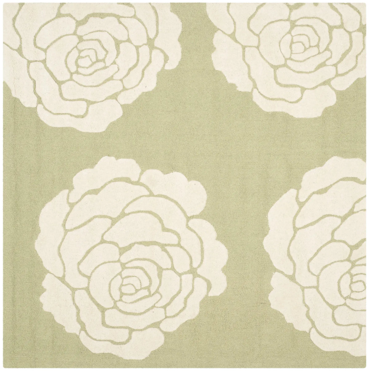 Safavieh Cambridge 6'-0" x 6'-0" Rug in Lime / Ivory
