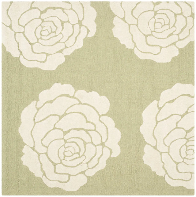 Safavieh Cambridge 6'-0" x 6'-0" Rug in Lime / Ivory