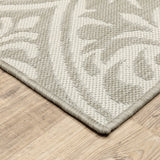 Oriental Weavers Sphinx Portofino 1831H Grey/ Ivory Rugs - corner detail