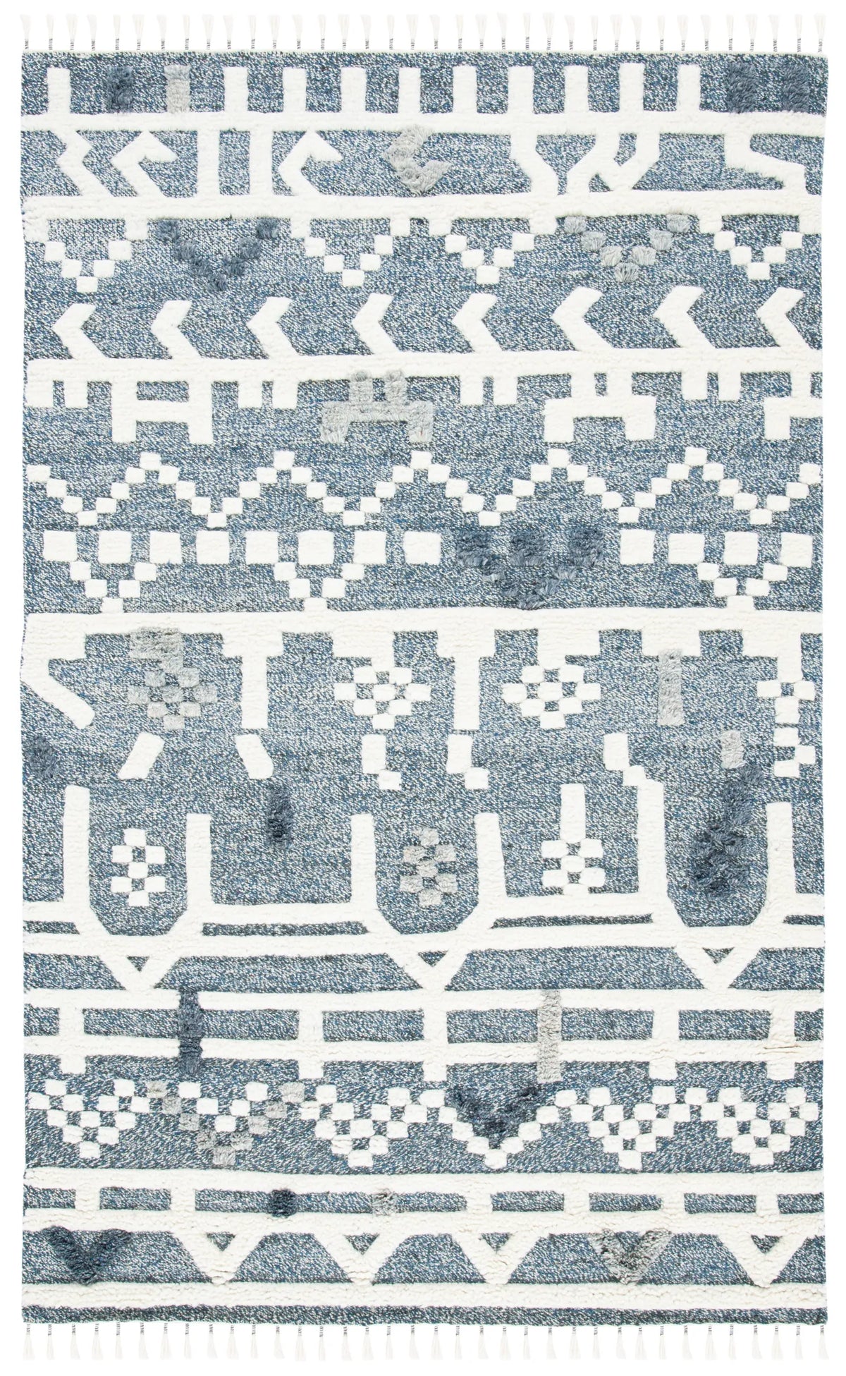 Safavieh Casablanca 4'-0" x 6'-0" Rug in Blue / Ivory
