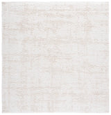 Safavieh Rumi Shag 6'-7" x 6'-7" Rug in Ivory / Light Beige