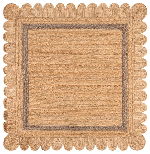 Safavieh Natural Fiber 6'-0" x 6'-0" Rug in Natural / Grey