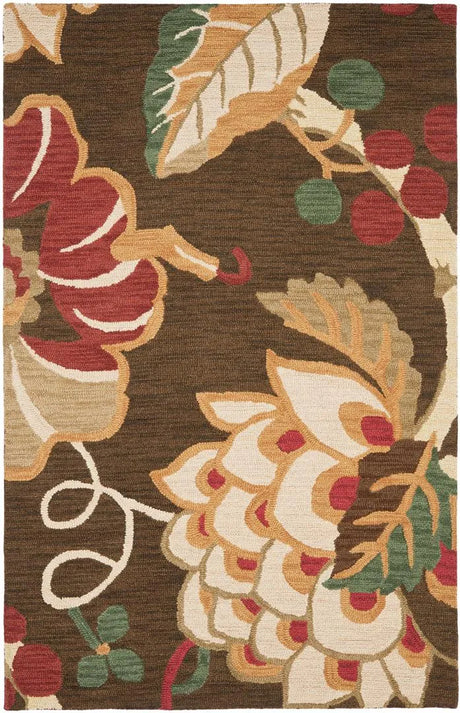 Safavieh Jardin 4'-0" x 6'-0" Rug in Brown / Multi