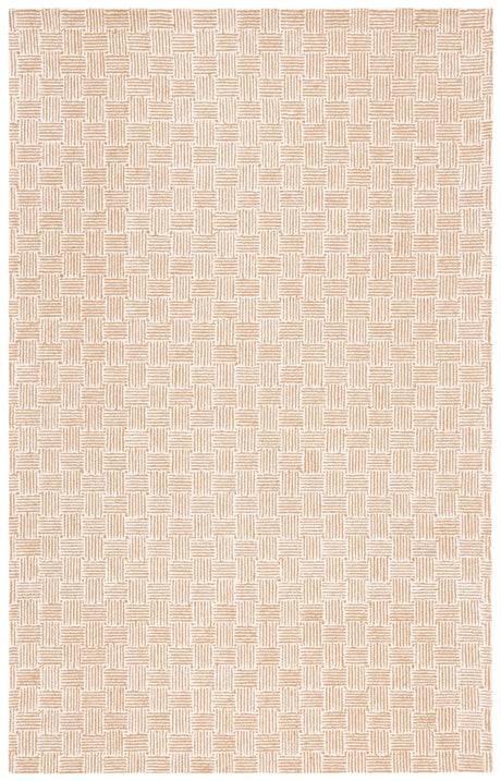 Safavieh Micro-Loop 4'-0" x 6'-0" Rug in Light Gold / Ivory