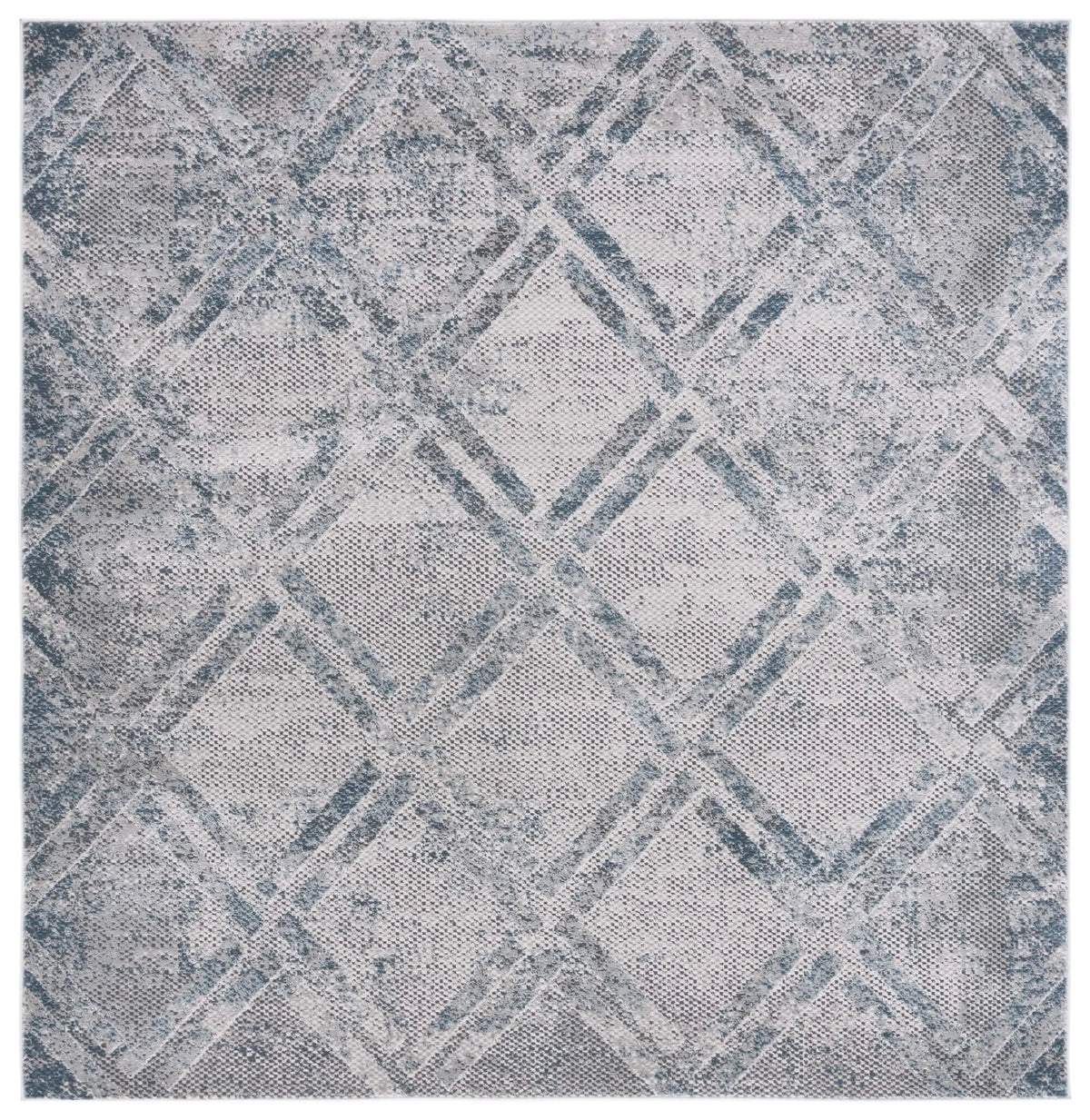 Safavieh Vogue 6'-7" x 6'-7" Rug in Grey / Blue