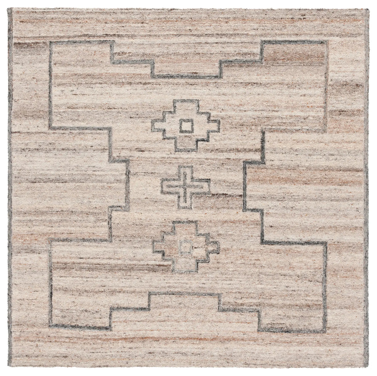 Safavieh Kenya 6'-0" x 6'-0" Rug in Brown / Beige