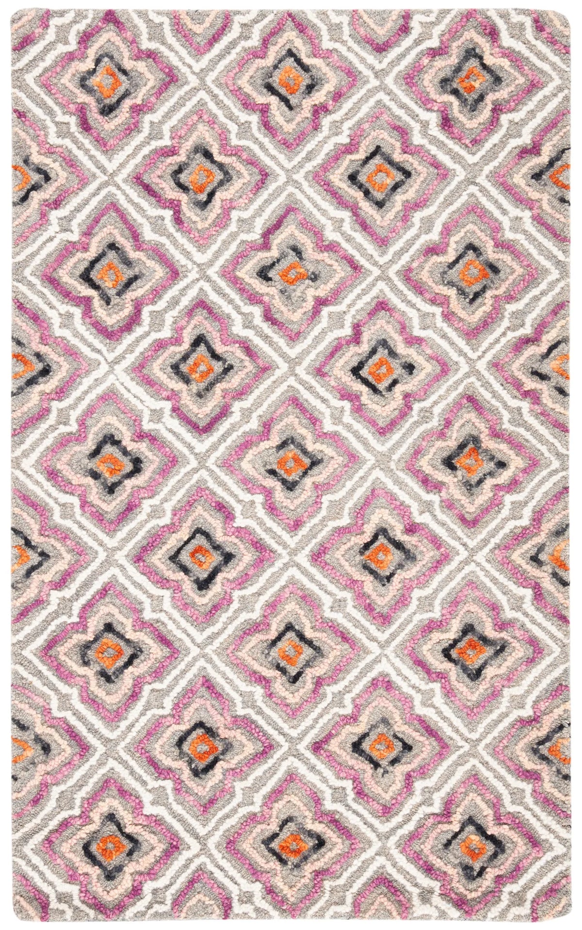Safavieh Trace 3'-0" x 5'-0" Rug in Plum / Grey