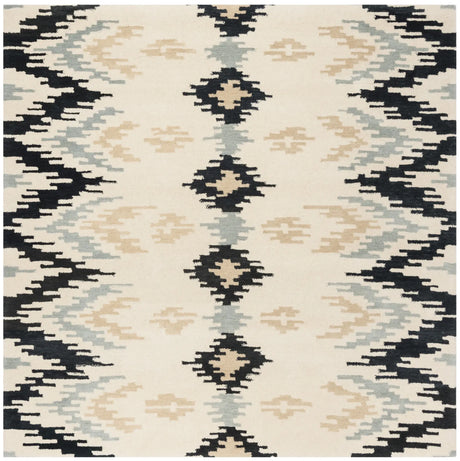 Safavieh Soho 6'-0" x 6'-0" Rug in Ivory / Dark Grey