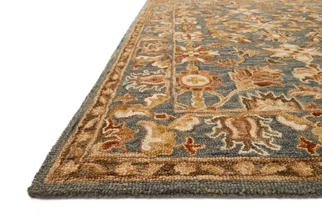 Loloi Victoria Vk-05 Slate / Slate Rugs - rug corner