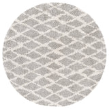 Safavieh Berber Shag 5'-1" x 5'-1" Rug in Light Grey / Cream