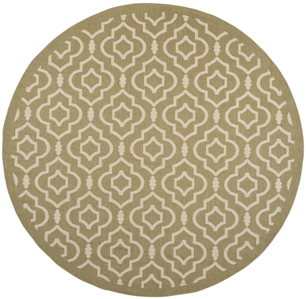 Safavieh Courtyard 7'-10" x 7'-10" Rug in Green / Beige