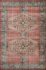 Loloi Heidi Hei-05 Spice/Aqua Rugs - main flat