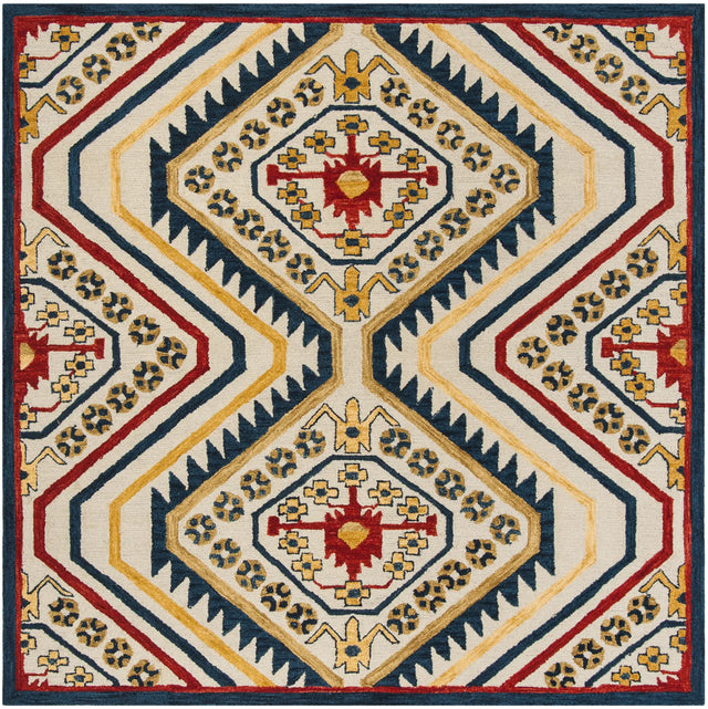 Safavieh Aspen 7'-0" x 7'-0" Rug in Ivory / Multi
