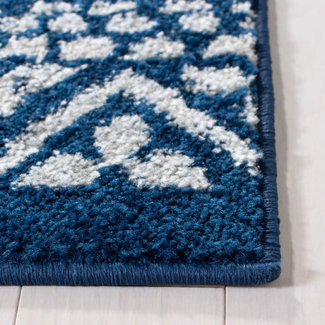 Safavieh Tulum 4'-0" x 6'-0" Rug in Navy / Ivory