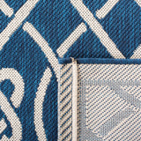 Safavieh Courtyard 5'-3" x 7'-7" Rug in Navy / Light Beige