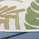 Safavieh Courtyard 6'-7" x 6'-7" Rug in Ivory / Green