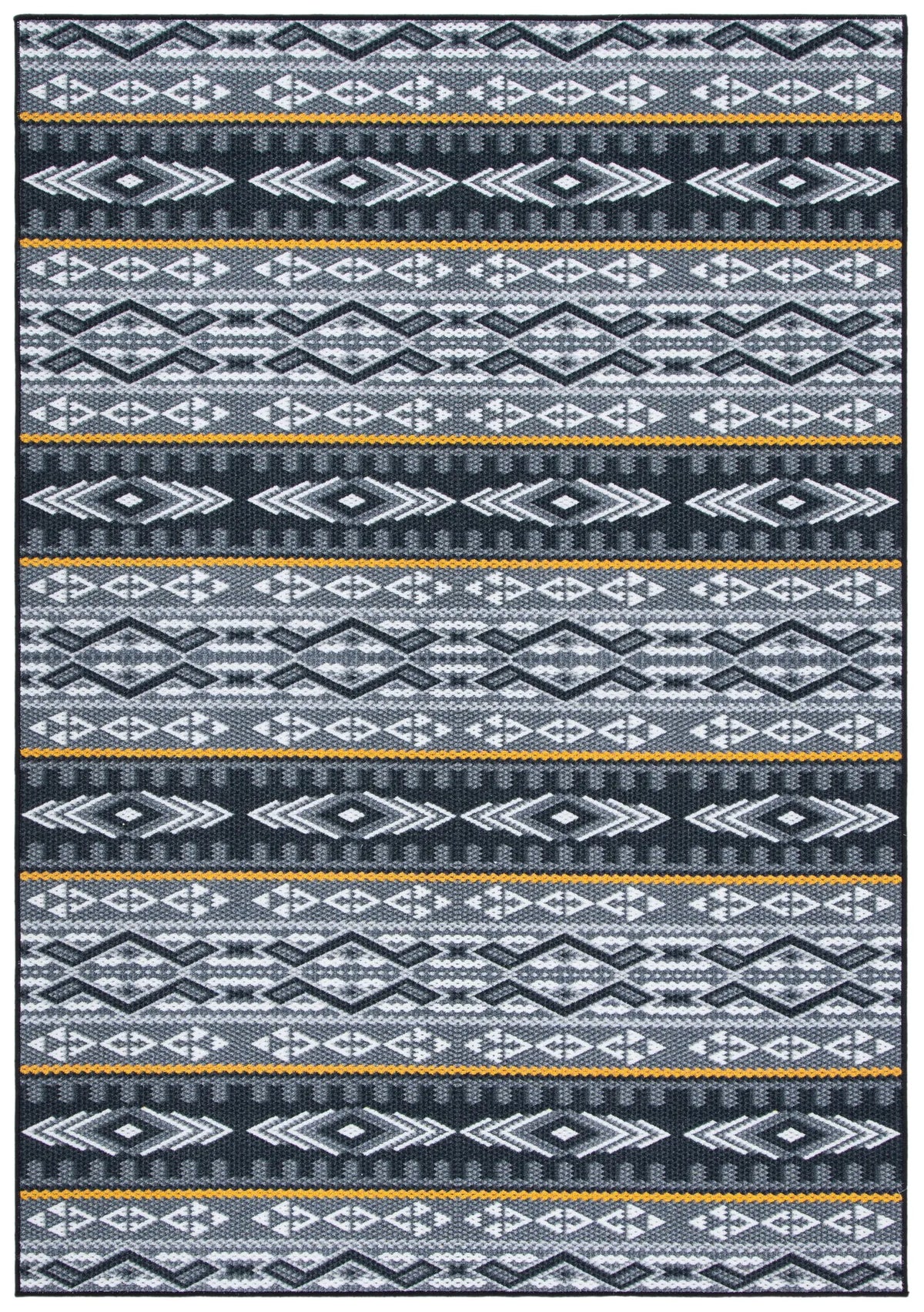 Safavieh Journey 4'-4" x 6'-0" Rug in Grey / Gold