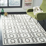 Safavieh Studio Leather 5'-0" x 8'-0" Rug in Ivory / Grey
