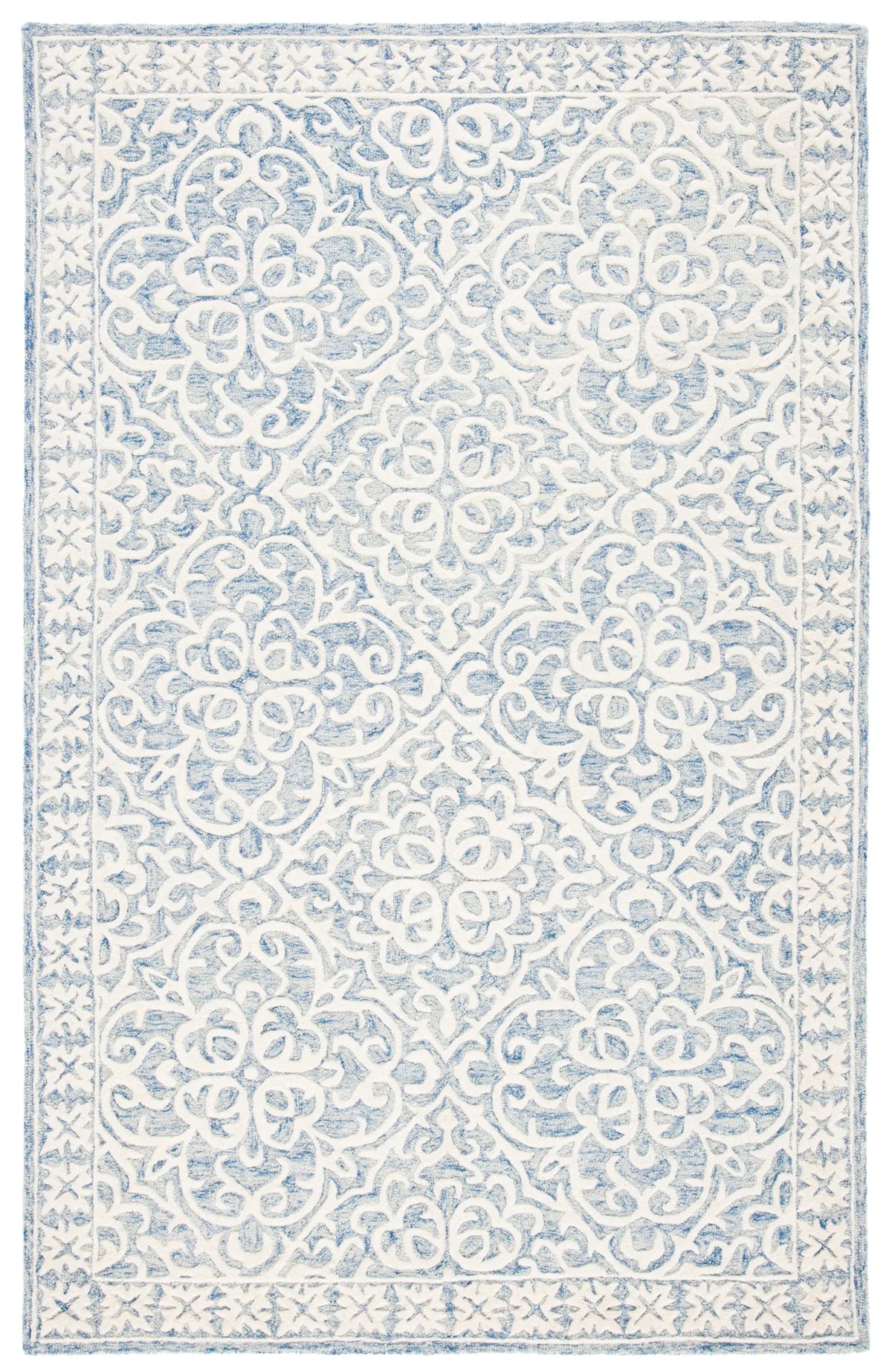 Safavieh Metro 4'-0" x 6'-0" Rug in Blue / Ivory