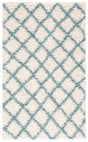Safavieh Sgd-Dallas Shag 3'-0" x 5'-0" Rug in Ivory / Seafoam