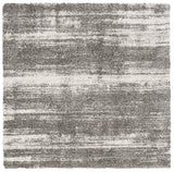 Safavieh Hudson Shag 7'-0" x 7'-0" Rug in Ivory / Grey