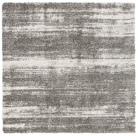 Safavieh Hudson Shag 7'-0" x 7'-0" Rug in Ivory / Grey