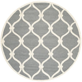 Safavieh Cambridge 6'-0" x 6'-0" Rug in Dark Grey / Ivory